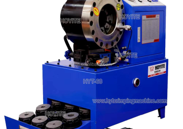 Hose crimping machine