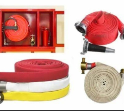 Fire safety hose and gun set