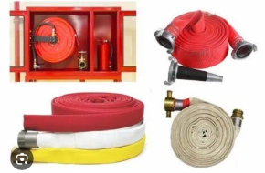 Fire safety hose and gun set