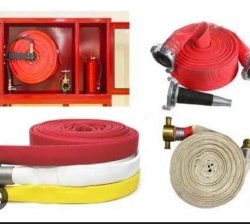 Fire safety hose and gun set
