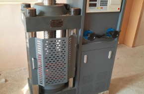 Cube crushing machine